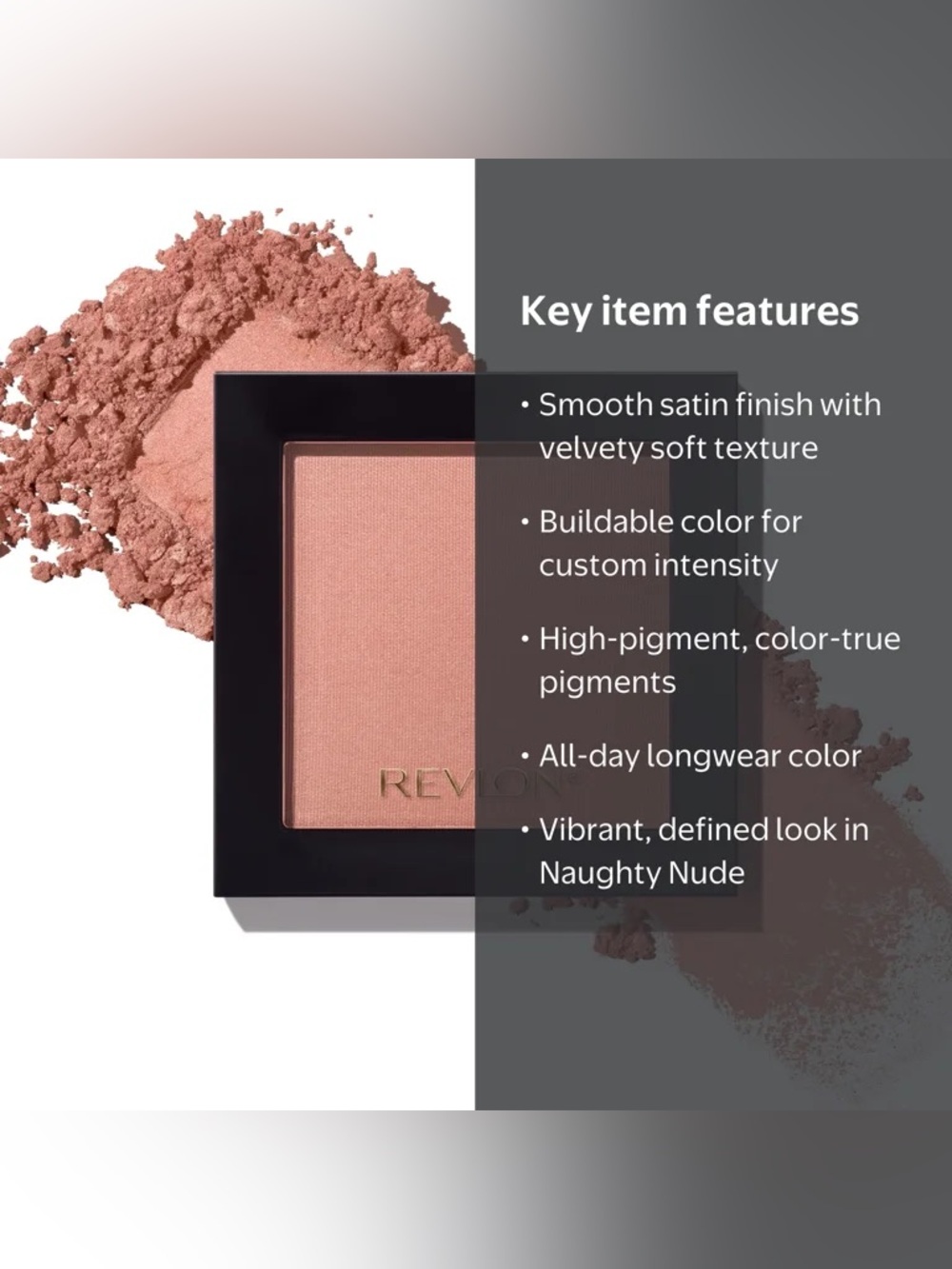 Revlon Powder Blush - Naughty Nude, NEW - Picture 2 of 8